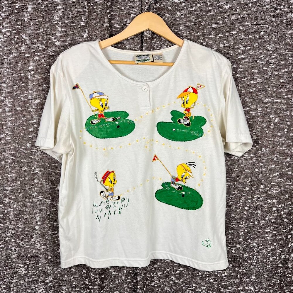 Homemade Separate Issue Tweety‎ Bird Short Sleeve Shirt